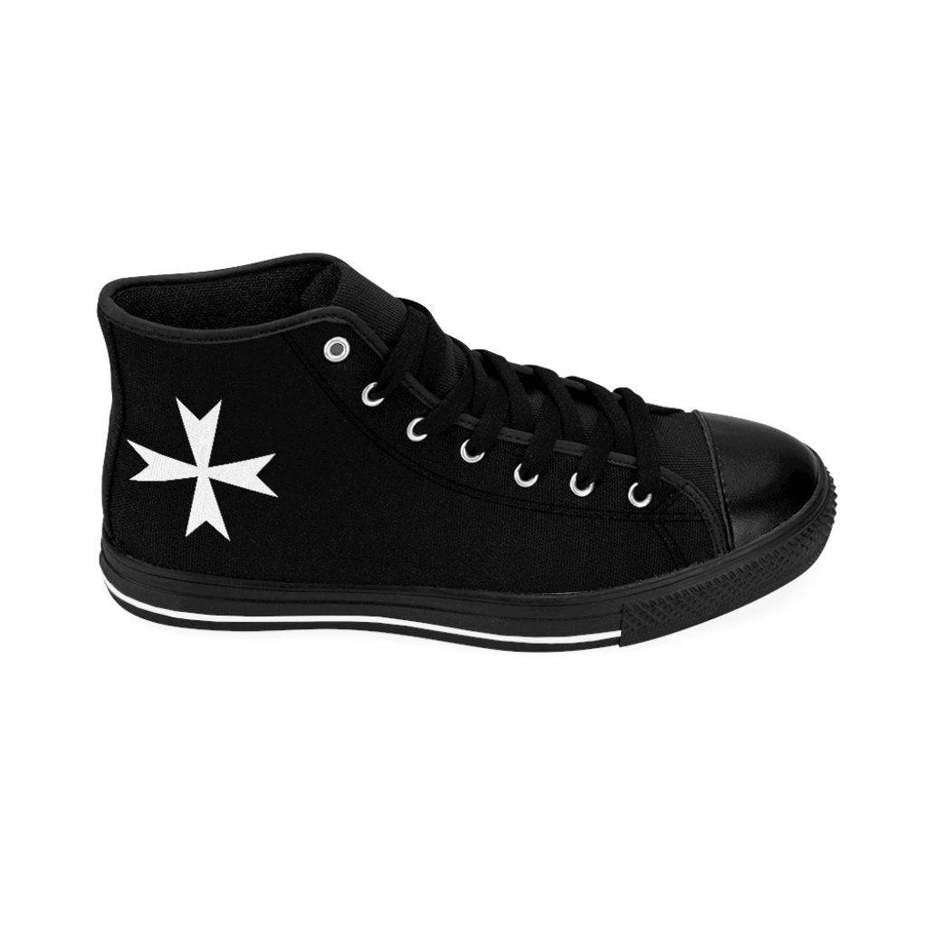 Order Of Malta Sneaker - High-top Black & White