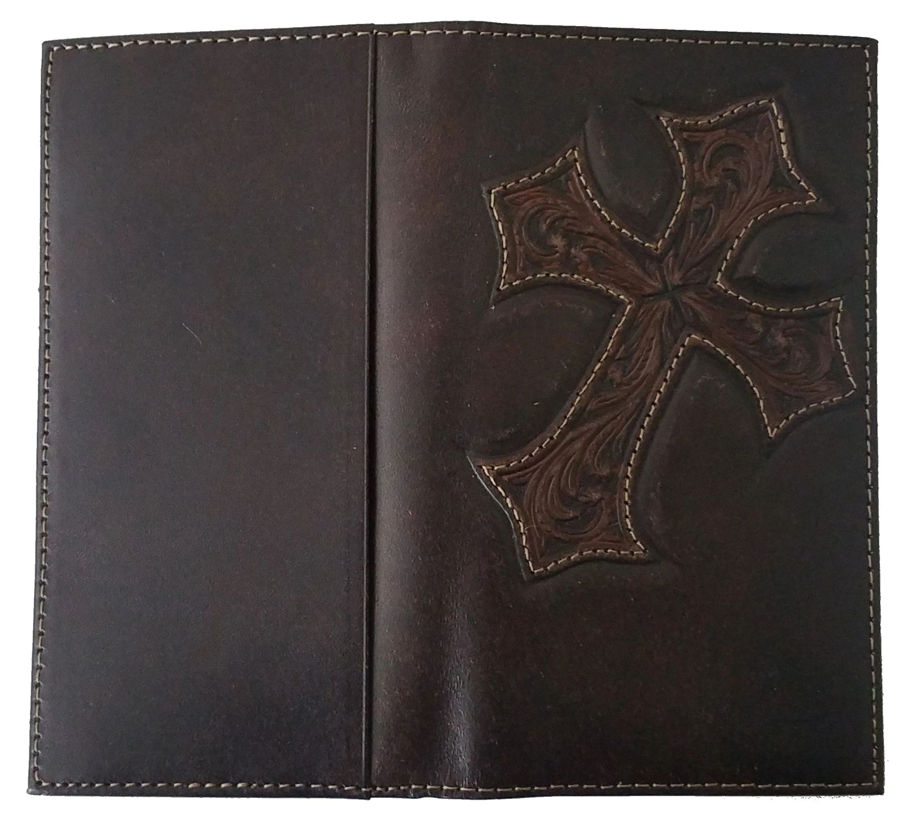 Widows Sons Wallet - Nocona Cross Long Chocolate - Bricks Masons