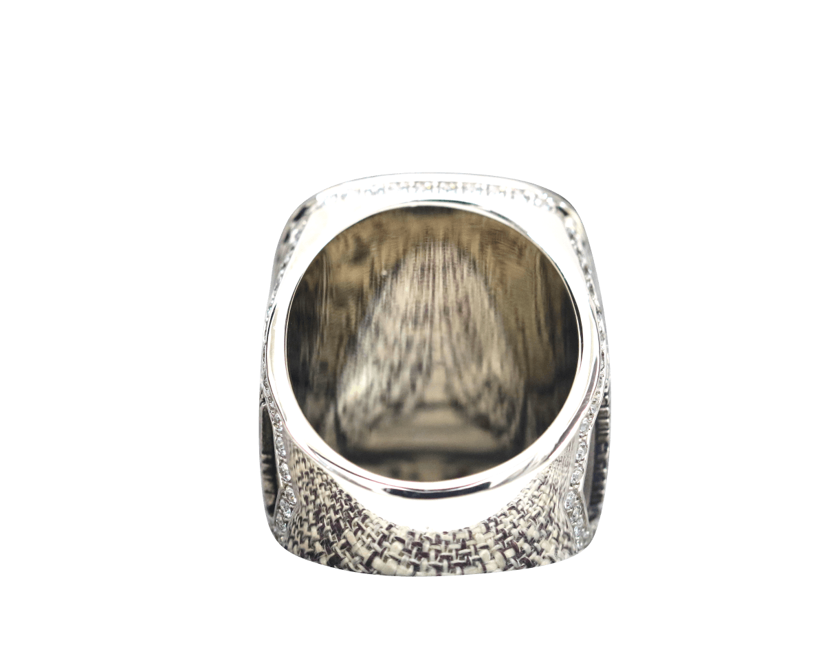 Master Mason Blue Lodge Ring - Prince Hall 18k Yellow Gold Plated Face - Bricks Masons