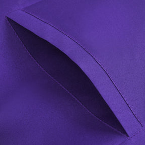 Grand Master Blue Lodge Apron - Purple Velvet Gold Bullion With Golden Braid Fringe - Bricks Masons