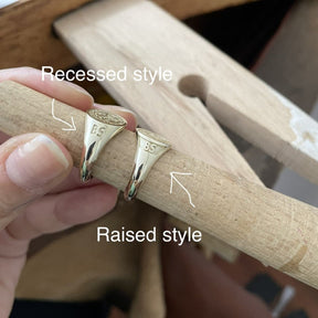 Master Mason Blue Lodge Ring - Solid Gold With Blue Enamel - Bricks Masons