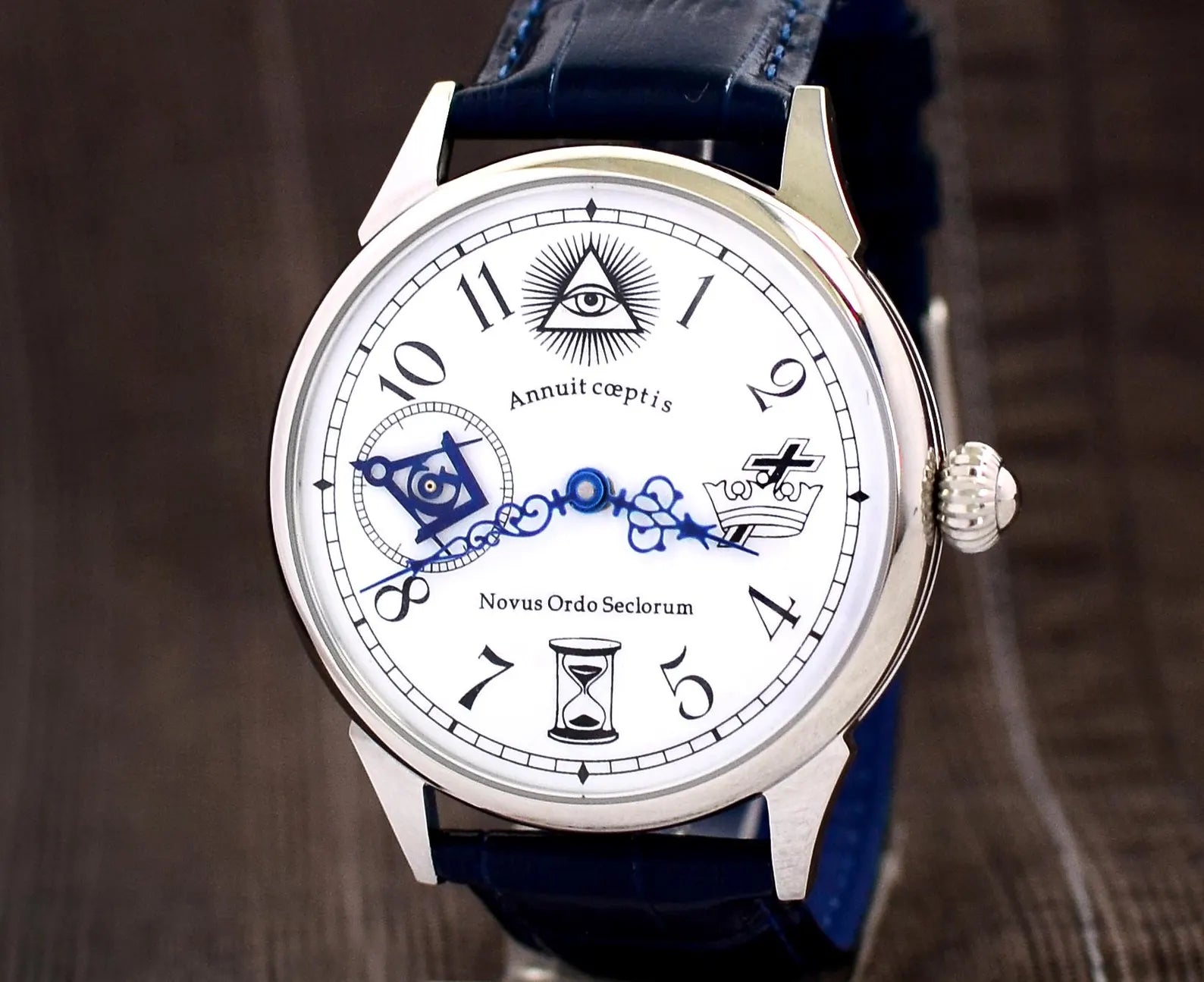 Master Mason Blue Lodge Wristwatch - Templiers - Bricks Masons