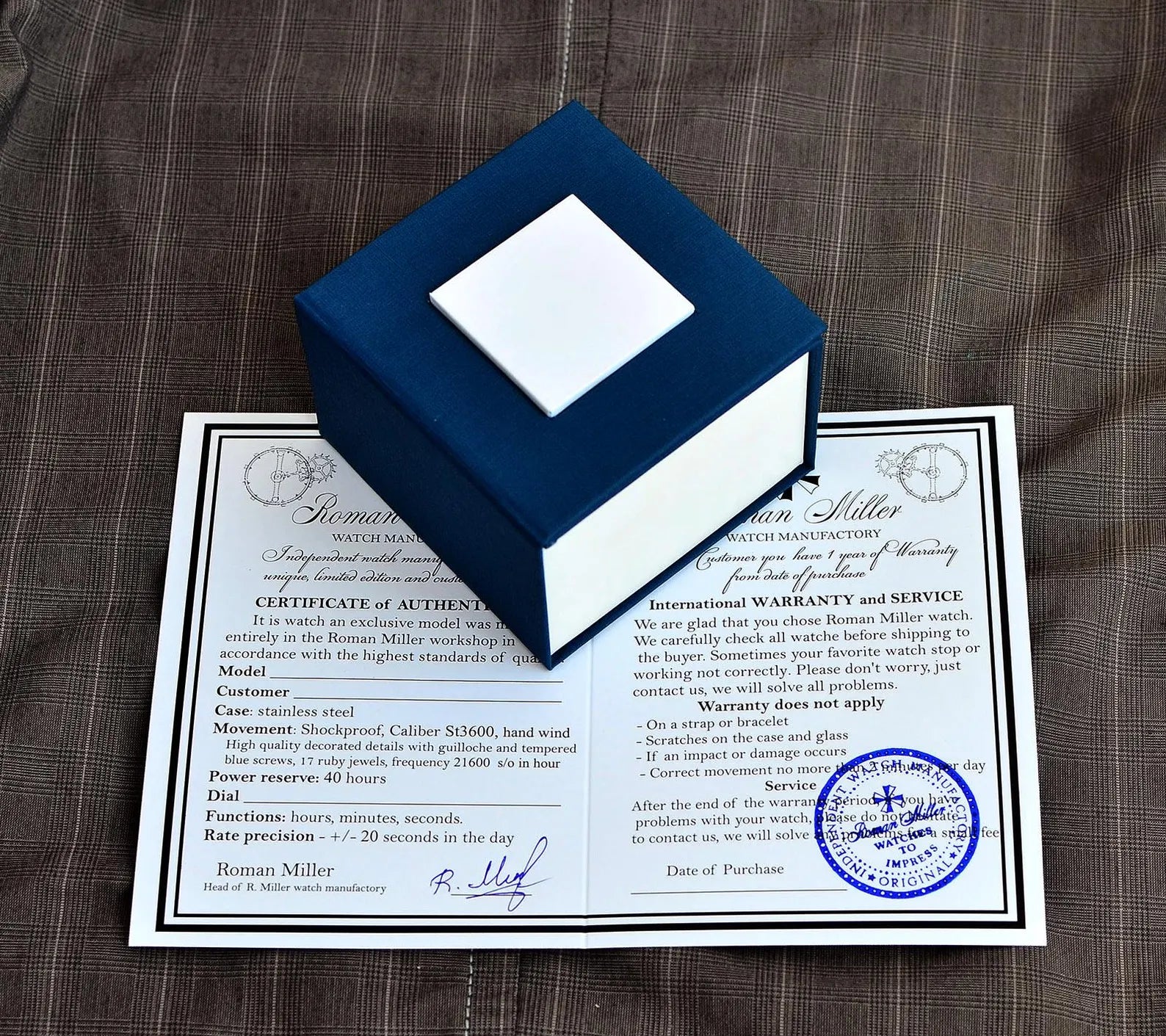 Master Mason Blue Lodge Wristwatch - Hidden Symbols Bracelet - Bricks Masons