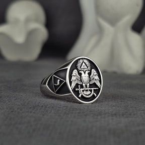 32nd Degree Scottish Rite Ring - - Bricks Masons