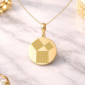 Masonic Necklace - The 47th Problem of Euclid Various Sizes - Bricks Masons