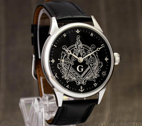 Master Mason Blue Lodge Wristwatch - - Bricks Masons
