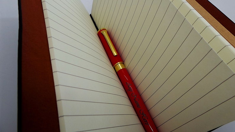 Master Mason Blue Lodge Notebook - Leather Engraved With Rollerball Pen Luxury Gift Set - Bricks Masons