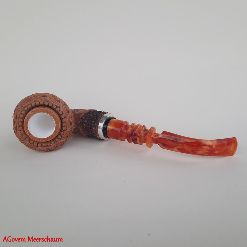 Master Mason Blue Lodge Meerschaum Pipe - Handmade with  Fitted Case & Tamper - Bricks Masons