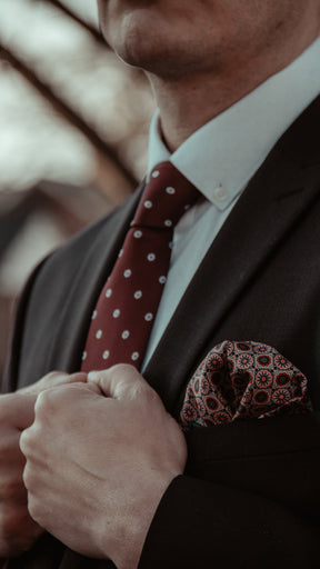 Masonic Necktie - Forget Me Not - Bricks Masons