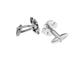 Knights Templar Cufflink - Medieval Motif Cross - Bricks Masons