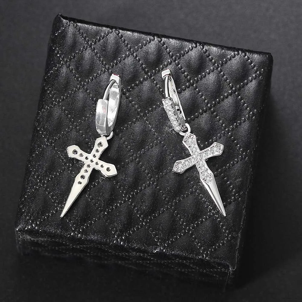 Knights Templar Earring - Copper Drop Earrings - Bricks Masons