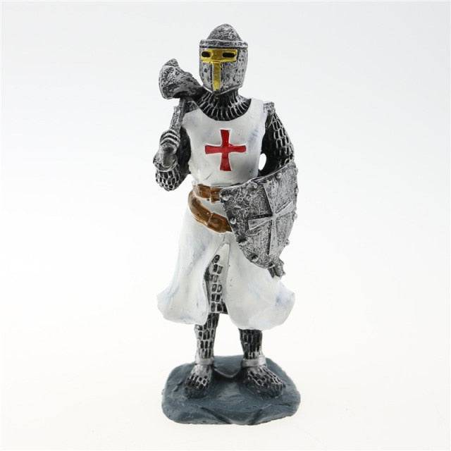 Knights Templar Figurine - 3D Resin with Magnet Decoration - Bricks Masons