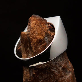 Knights Templar Ring - Blue Fleur De Lis Cross Sterling - Bricks Masons