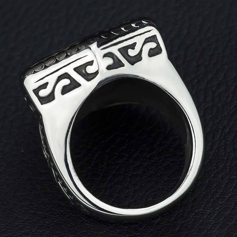 Knights Templar Ring - Cross Motif - Bricks Masons