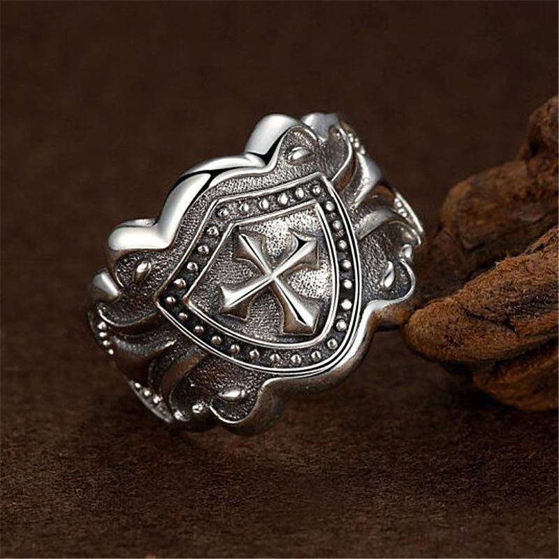 Knights Templar Ring - Exquisite Vintage Adjustable - Bricks Masons