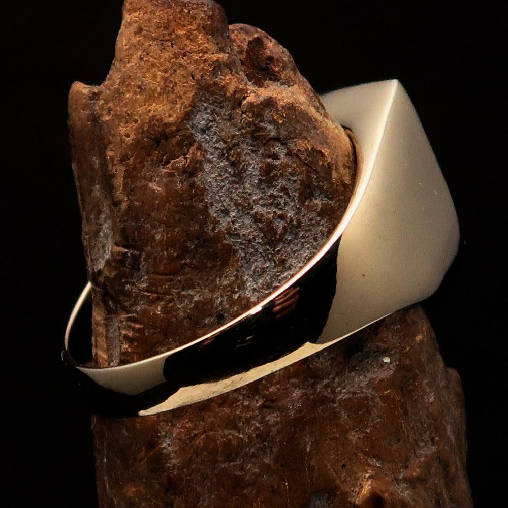 Knights Templar Ring - Green Knight Fleur De Lis Cross - Bricks Masons