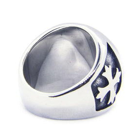 Knights Templar Ring - Saint Michael Protect Us Different Color - Bricks Masons