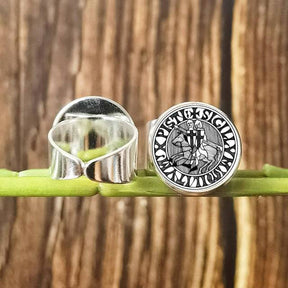 Knights Templar Ring - Vintage with Red Cross Crusader (Multiple variants) - Bricks Masons