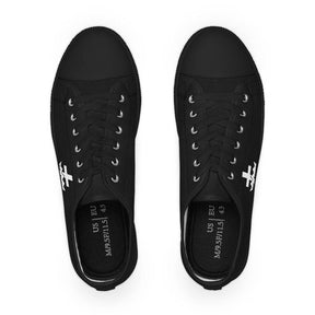 Knights Templar Sneaker - Low Top Black & White - Bricks Masons