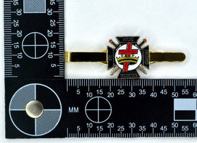 Knights Templar Tie Bar - Classic Cross Crown Gold - Bricks Masons