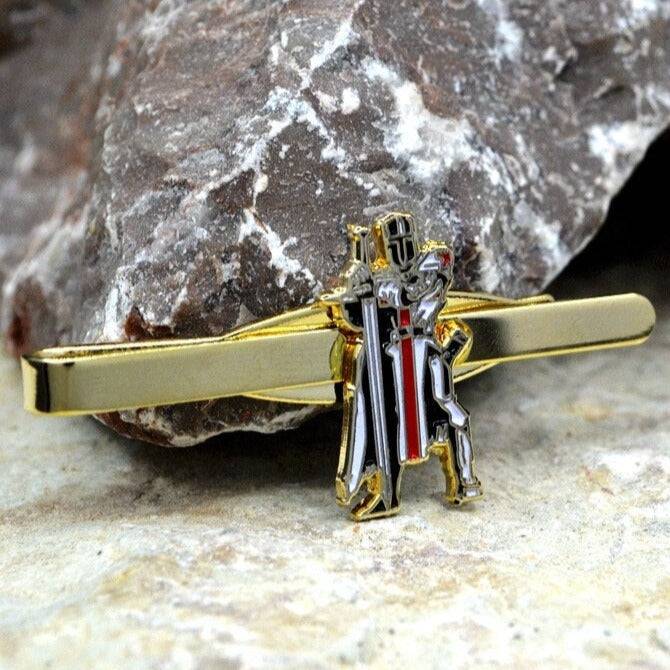Knights Templar Tie Bar - Gold - Bricks Masons