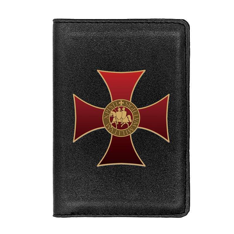 Knights Templar Wallet - Cross Passport & Credit Card Holder - Bricks Masons