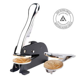 Ladies Of Circle Of Perfection Desktop Seal Press - Stainless Steel With Black Customizable - Bricks Masons