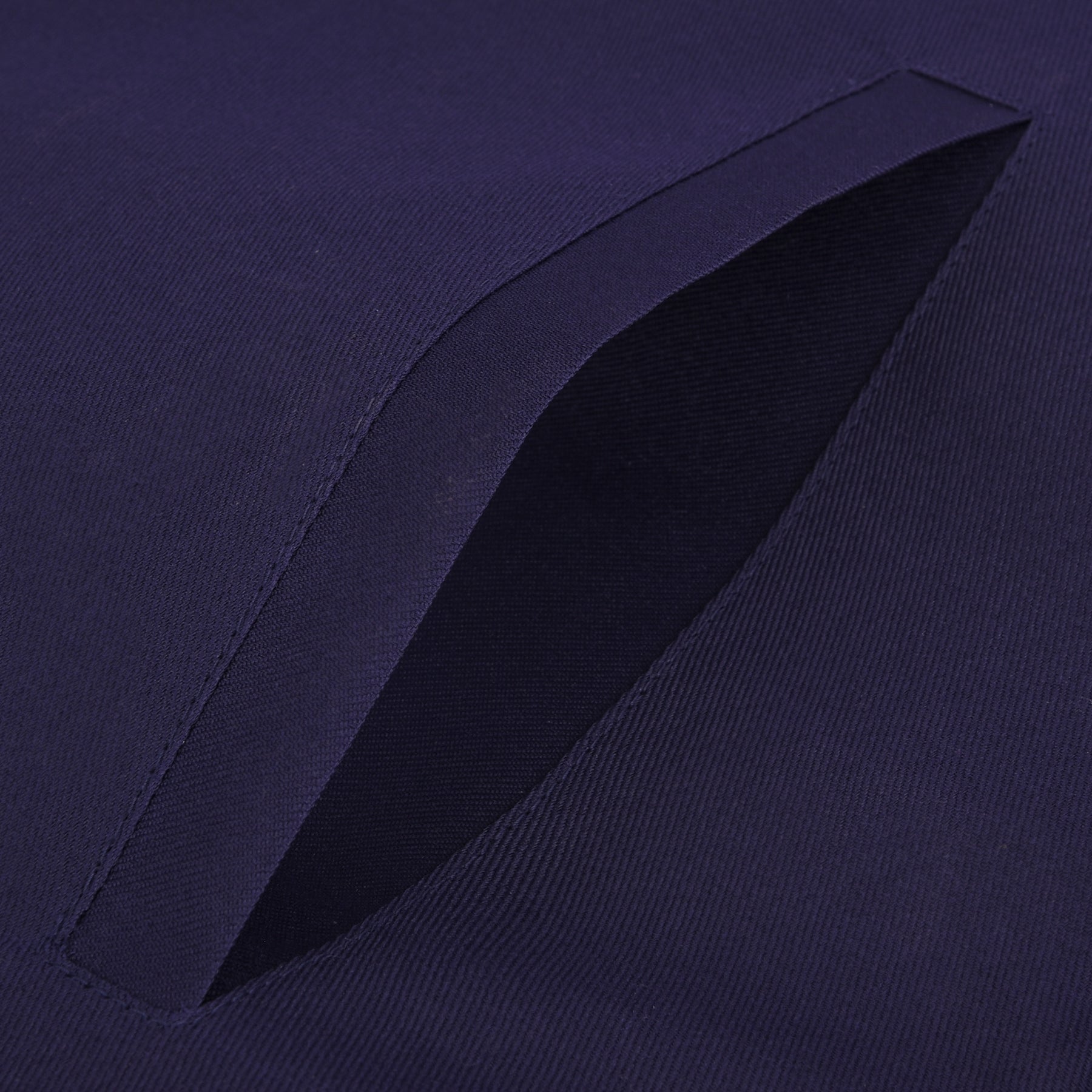 Marshal Blue Lodge Officer Apron - Dark Blue With Silver Hand Embroidery Bullion - Bricks Masons