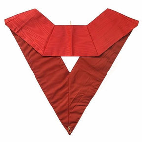 28th Degree Scottish Rite Collar - Plain Wide Red Moire