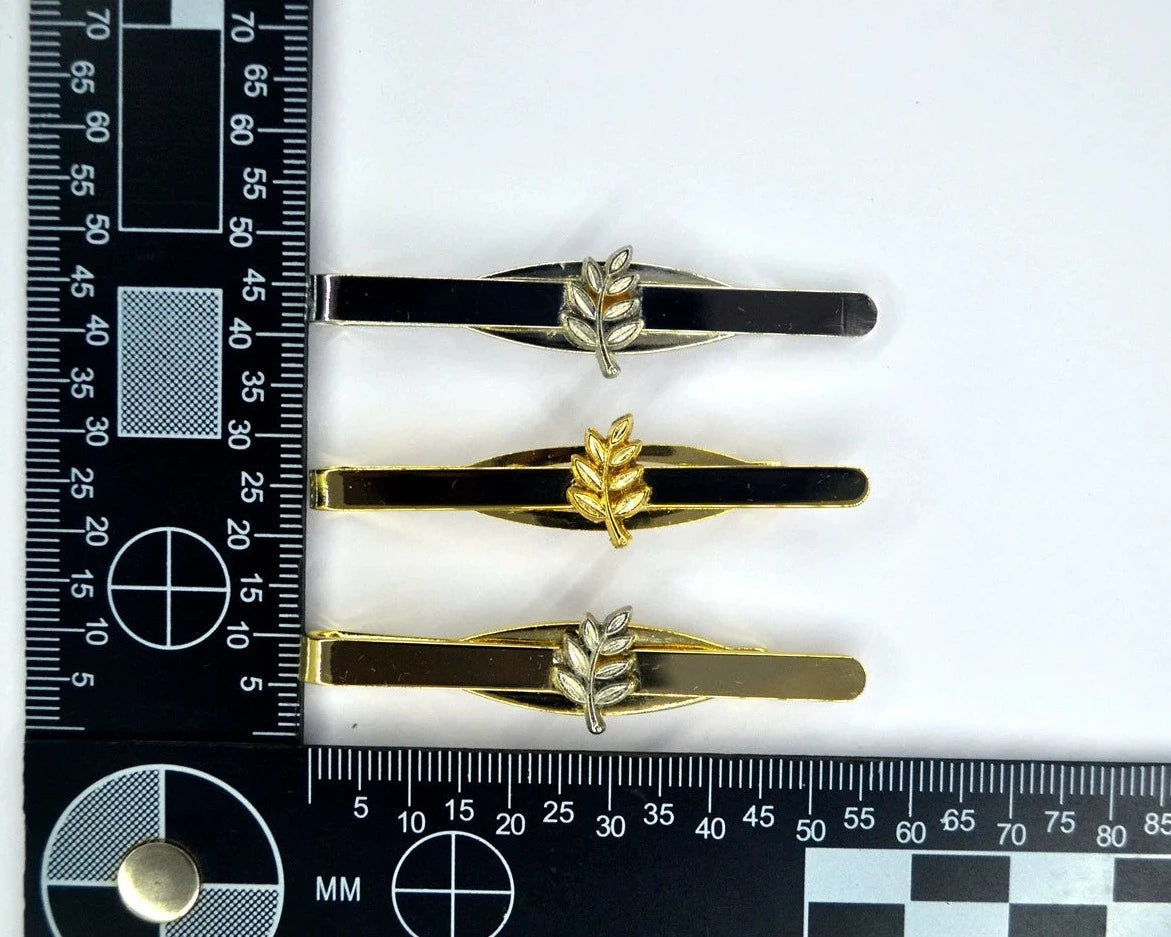 Masonic Cufflink - Sprig of Acacia Leaf Gold & Silver Plating - Bricks Masons