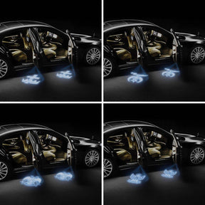 Master Mason Blue Lodge Car Door Light Projector - 2 Pieces Wireless LED Square & Compass - Bricks Masons