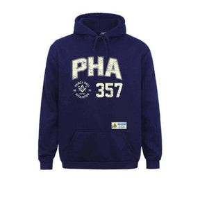Master Mason Blue Lodge Hoodie - Prince Hall PHA 357 Square and Compass G - Bricks Masons