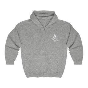 Master Mason Blue Lodge Hoodie - Square & Compass All Seeing Eye - Bricks Masons