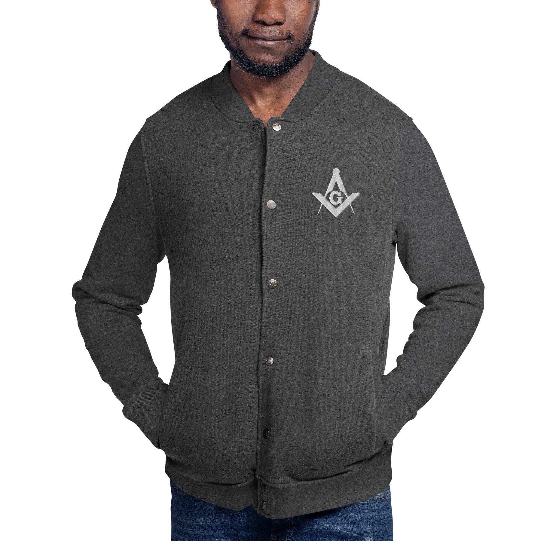 Master Mason Blue Lodge Jacket - Square and Compass G Various Colors - Bricks Masons