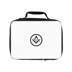 Master Mason Blue Lodge Lunch Bag - Square & Compass G in Black - Bricks Masons