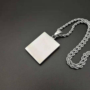 Master Mason Blue Lodge Necklace - American Flag Square & Compass G - Bricks Masons