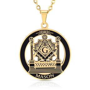 Master Mason Blue Lodge Necklace - Pillars Lodge - Bricks Masons