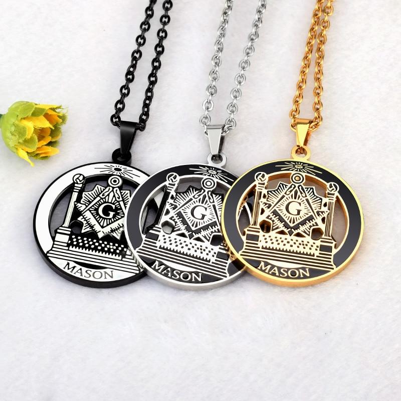Master Mason Blue Lodge Necklace - Pillars Lodge - Bricks Masons