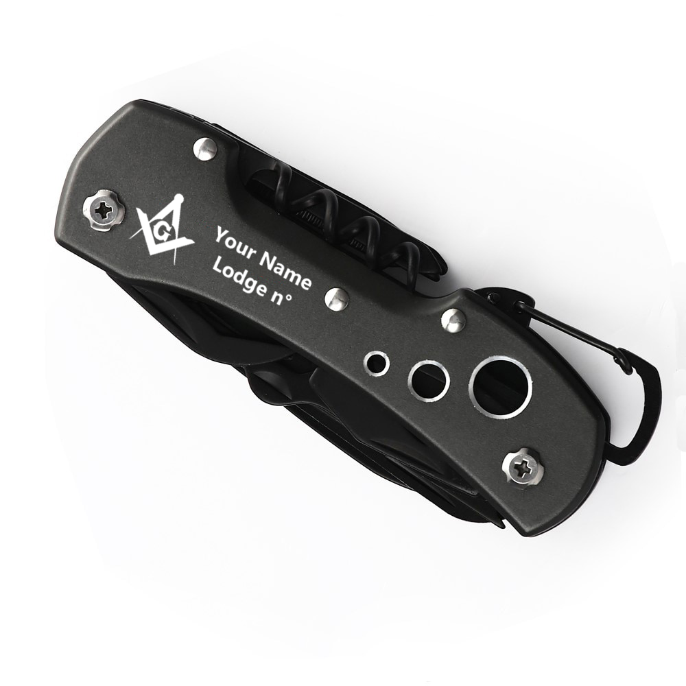 Master Mason Blue Lodge Pocket Knife - Multifunctional - Bricks Masons