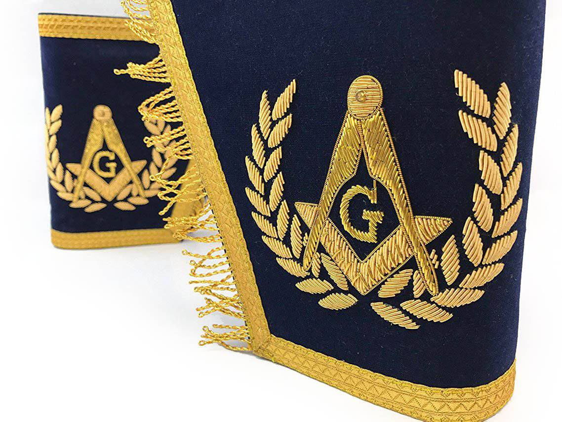 Master Mason Blue Lodge Regalia Set - Navy - Bricks Masons