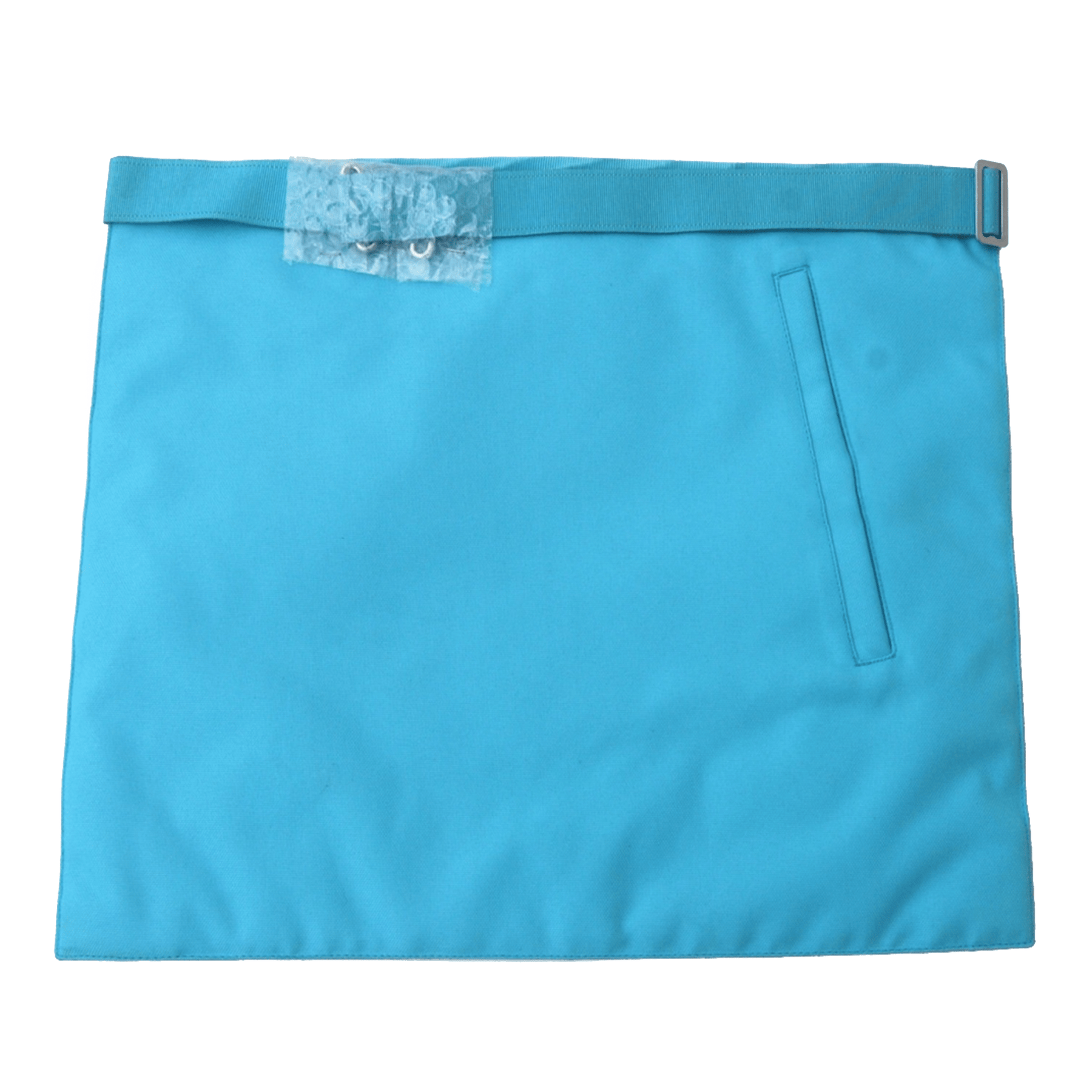 Master Mason French Rite Apron - Sky Blue Silk & Moire Moon & Sun - Bricks Masons