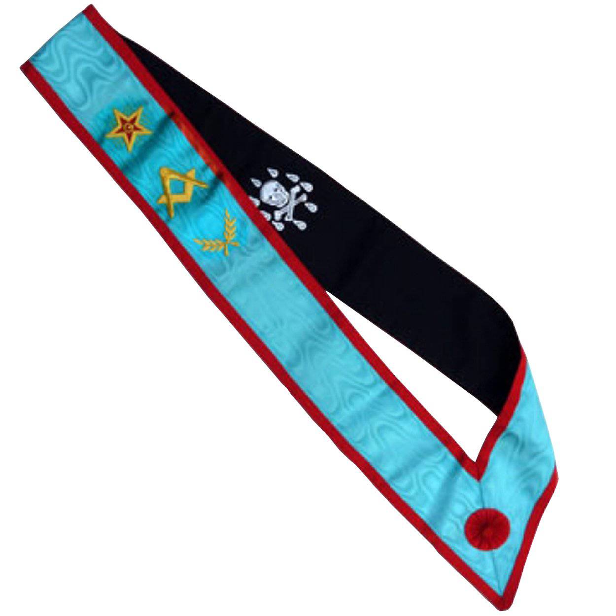 Master Mason Scottish Rite Sash - Flaming Star & Acacia - Bricks Masons