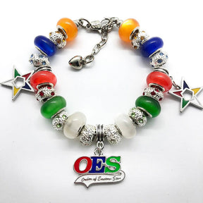 OES Bracelet - Beaded - Bricks Masons