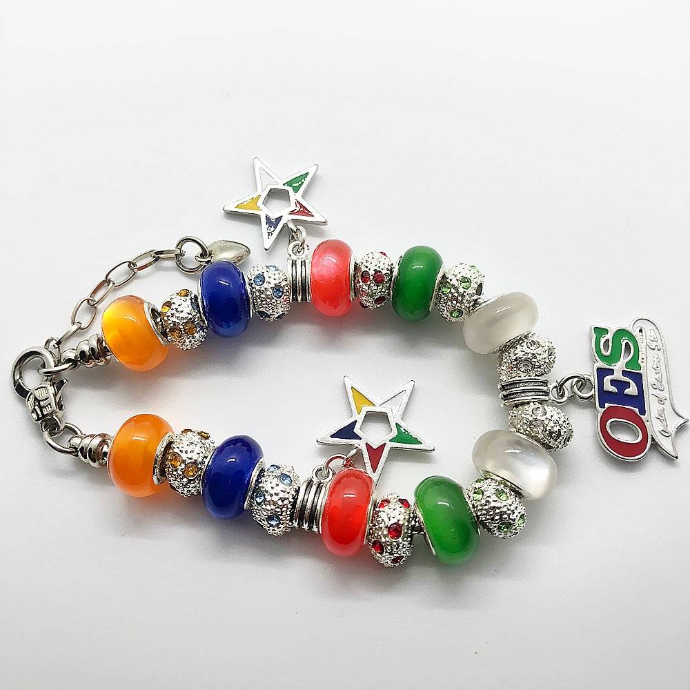 OES Bracelet - Beaded - Bricks Masons