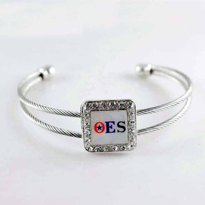 OES Bracelet - Silver Plated - Bricks Masons