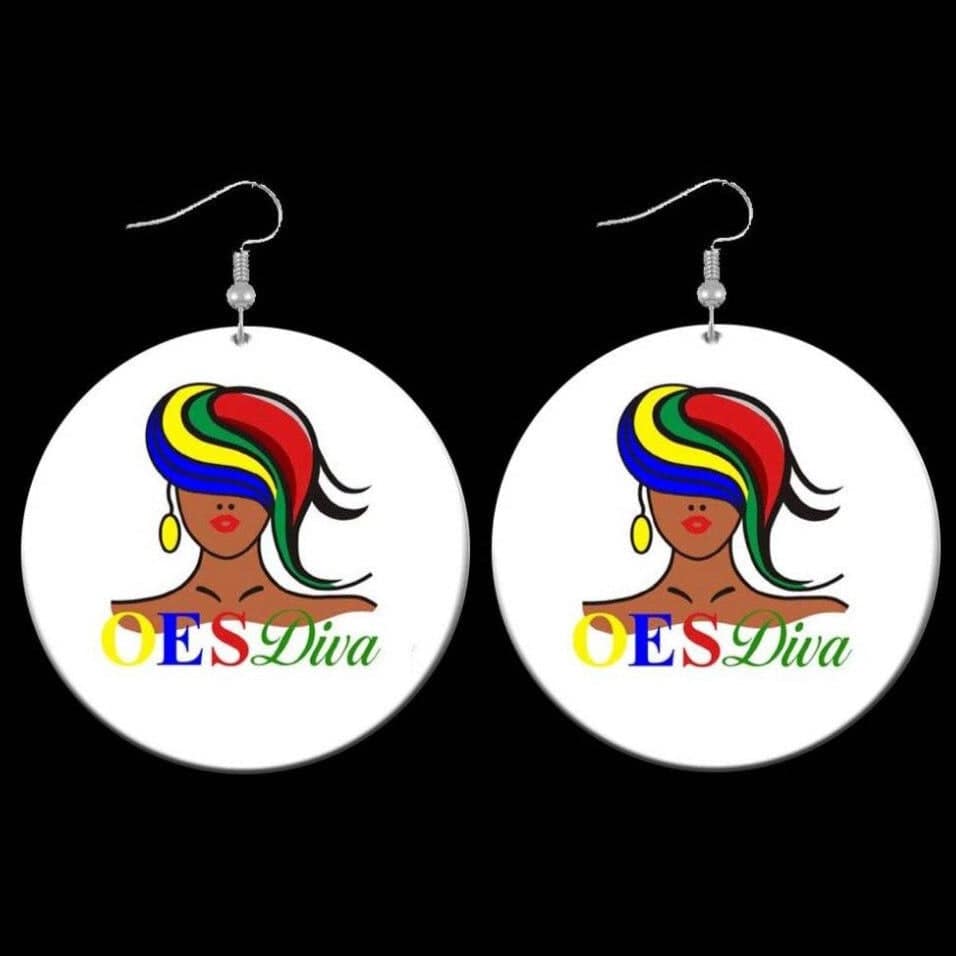 OES Earring - Diva Wooden - Bricks Masons