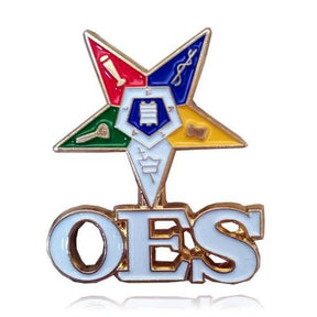 OES Lapel Pin - Brooch Pin - Bricks Masons