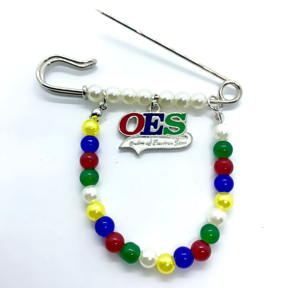 OES Lapel Pin - Handmade Exquisite - Bricks Masons