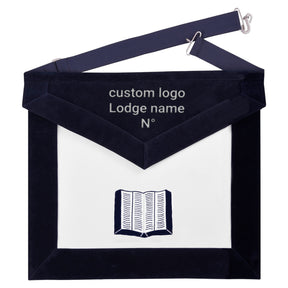 Officers Blue Lodge Officer Apron Set - Machine Embroidery (Set of 14) - Bricks Masons
