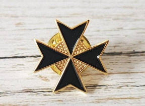 Order Of Malta Lapel Pin - Red Cross - Bricks Masons